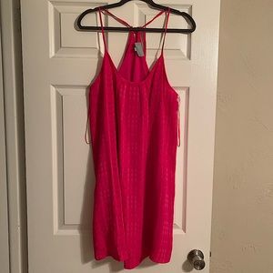 Skies Are Blue - Hot Pink Halter Dress